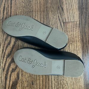 Cat & Jack faux leather ballet flats size 3